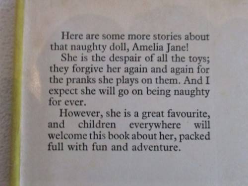FOR BONJOURPARIS40 ONLY - 1969 - ENID BLYTON HARDCOVER + DUST COVER - AMELIA JANE AGAIN!