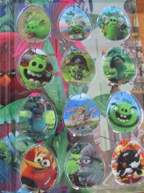 SPAR ANGRY BIRDS LENTICULAR CARD ALBUM WITH COMPLETE SET OF CARDS