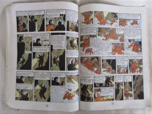 1981 SOFT COVER THE ADVENTURES OF TINTIN EXPLORERS ON THE MOON