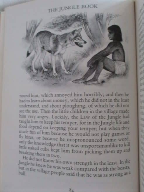 FOR BONJOURPARIS40 ONLY - 1983 HARD COVER PLUS DUST COVER - THE JUNGLE BOOK - GREAT CONDITION
