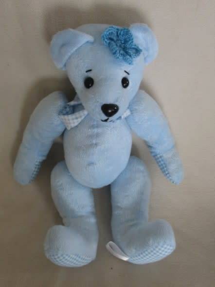 TWO SWEET, SOFT, CLEAN BLUE BEARS FOR A BABY BOY