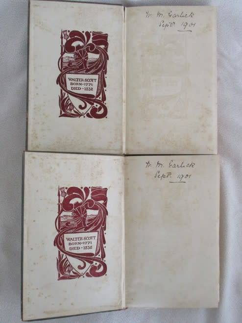 1898 - THE FORTUNES OF NIGEL BY SIR WALTER SCOTT - VOL.I AND II