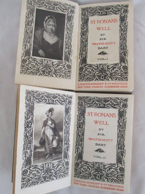 1899 - ST. RONAN'S WELL BY SIR WALTER SCOTT - VOL.I AND II