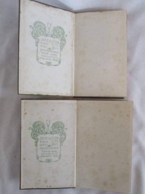 1908 - PRIDE & PREJUDICE BY JANE AUSTEN - VOL.I AND II