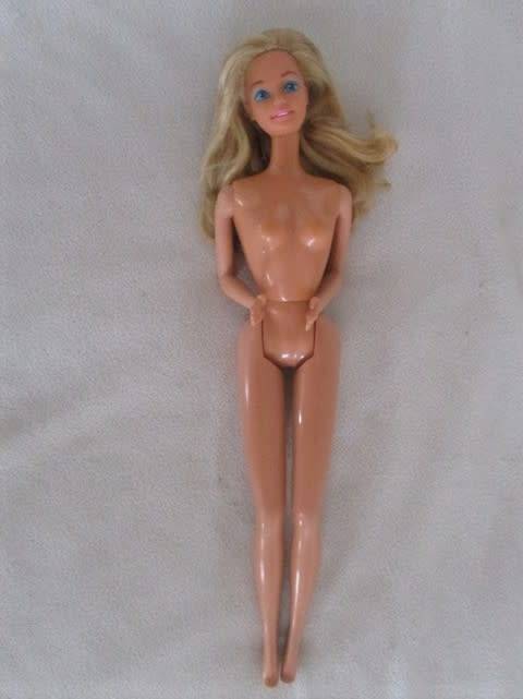 VINTAGE MATTEL BARBIE DOLL IN AGE-APPROPRIATE DRESS - MADE IN TAIWAN - CIRCA 1970 - 1987