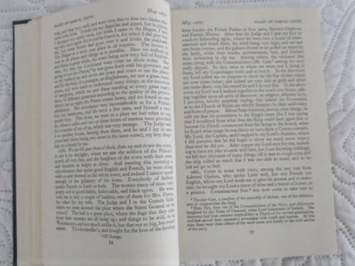 1953 HARD COVERS PLUS DUST COVERS - COMPLETE SET OF THREE VOLUMES OF THE DIARY OF SAMUEL PEPYS