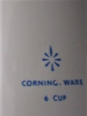 LARGE 6-CUP CORNING WARE STOVE TOP PERCOLATOR - BLUE CORNFLOWER DESIGN