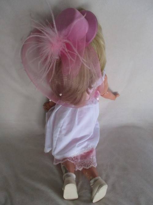 ANTIQUE 58CM TALL GERMAN? DOLL WITH BISQUE HEAD, COMPOSITION BODY, BALL JOINTED ELBOWS AND KNEES!!