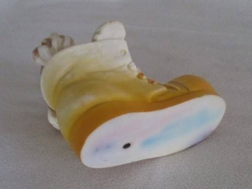 ADORABLE VINTAGE RUBBER PUP IN BOOT