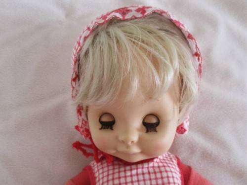 EXTREMELY RARE VINTAGE RATTI, ITALY BABY DOLL WITH POSEABLE FOAM BODY AND THE CUTEST FACE