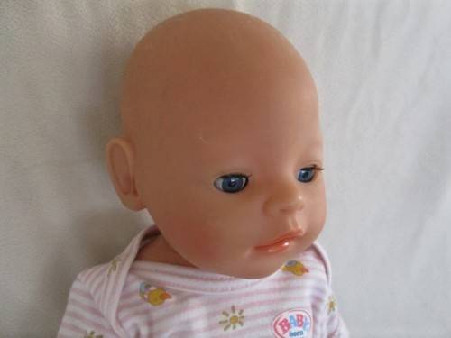 MORE BARGAINS -  42CM TALL ZAPF CREATIONS BABY BORN DOLL WITH BABY BORN BABY-GRO AND T-SHIRT