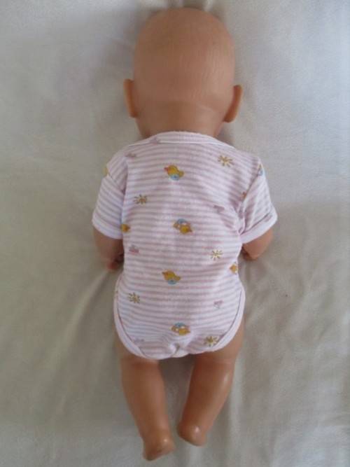 MORE BARGAINS -  42CM TALL ZAPF CREATIONS BABY BORN DOLL WITH BABY BORN BABY-GRO AND T-SHIRT