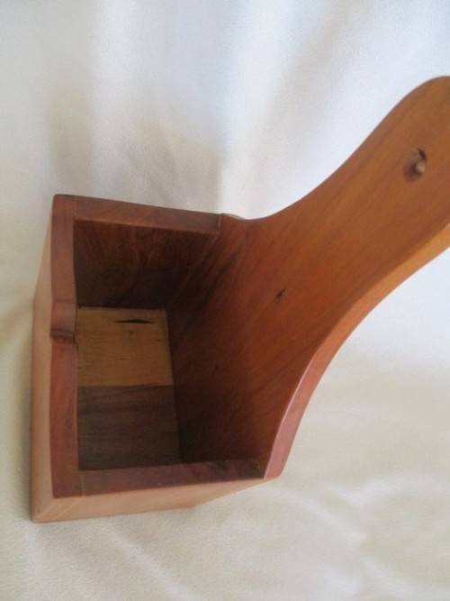FOR ELEANOR ONLY - SOLID WOODEN WALL-HANGING SALT 'BOX' - GREAT FOR KITCHEN HERBS!