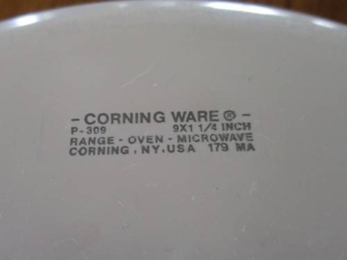 VINTAGE BLUE CORNFLOWER DESIGN CORNING WARE PIE DISH