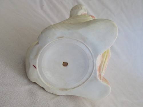 LARGE VINTAGE RUBBER SQUEAKY TOY - CUTE DOG WITH UMBRELLA AND TURNING HEAD - SQUEAKER WORKING!