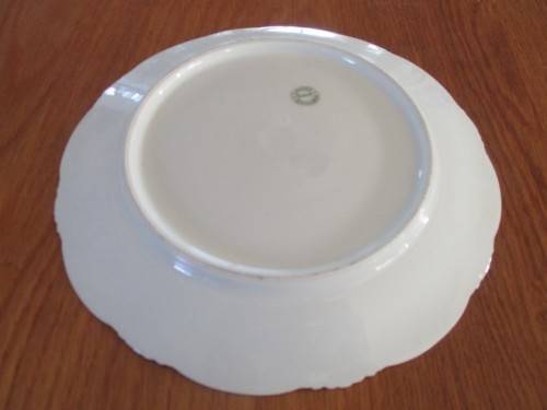 Vintage Limoges Bouganeuf plate with pretty pink roses