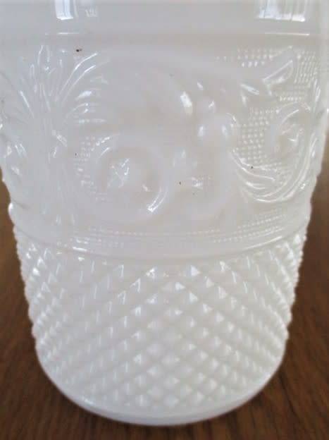 LARGE MILK GLASS DRINKING GLASS