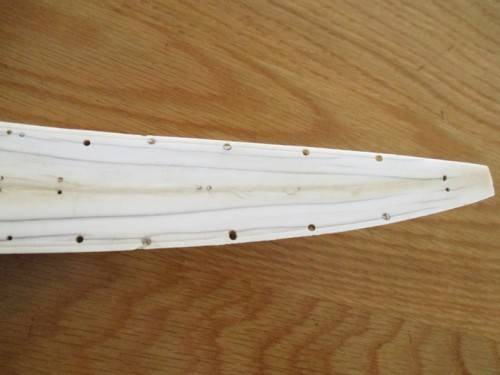 ANTIQUE 1800's CANTON DRAGON BOAT CARVED FROM A SOLID PIECE OF IVORY - INCOMPLETE