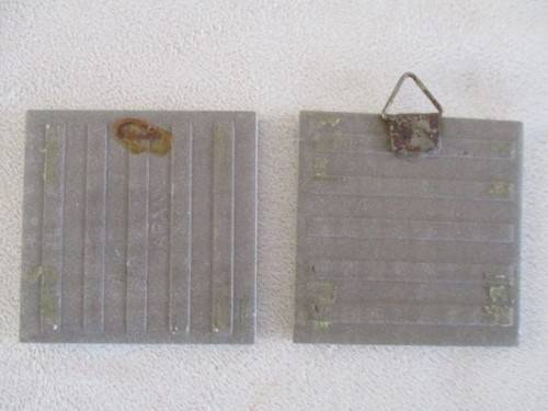 SEVEN SMALL DECORATIVE TILES - TWO MADE IN JAPAN