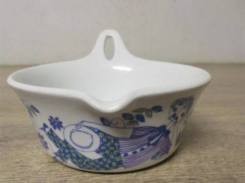 MID CENTURY  FIGGJO FLINT TURI-DESIGN SMALL CERAMIC SAUCE PAN - MADE IN NORWAY