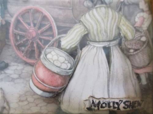 VINTAGE ANTON PIECK 3D SHADOW BOX  ART - VICTORIAN STREET SCENE - FRAMED