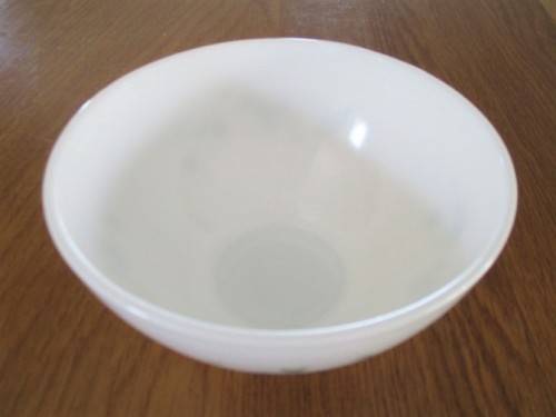 A VINTAGE ARCOPAL, FRANCE MILK GLASS BOWL -  VERONICA DESIGN