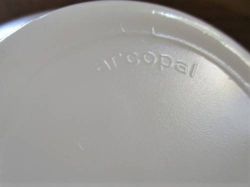 A VINTAGE ARCOPAL, FRANCE MILK GLASS BOWL -  VERONICA DESIGN
