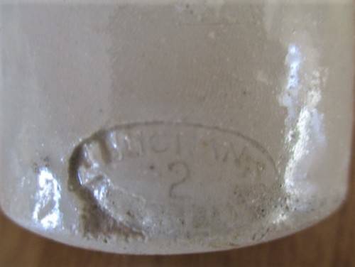 WOW!!  ANTIQUE 1800`s BUCHAN, PORTOBELLO, EDINBURGH STONEWARE GINGER BEER BOTTLE - CIRCA 1850 - 1890