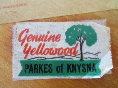 VINTAGE 1968 GENUINE YELLOWWOOD BON-BON/SNACK PLATTER WITH HANDLE