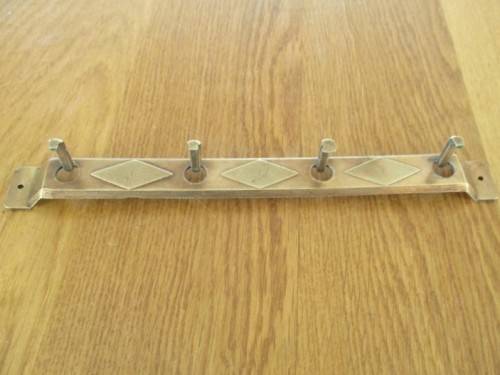 ORNATE VINTAGE SOLID BRASS SET WITH HANGING RACK FOR YOUR KITCHEN