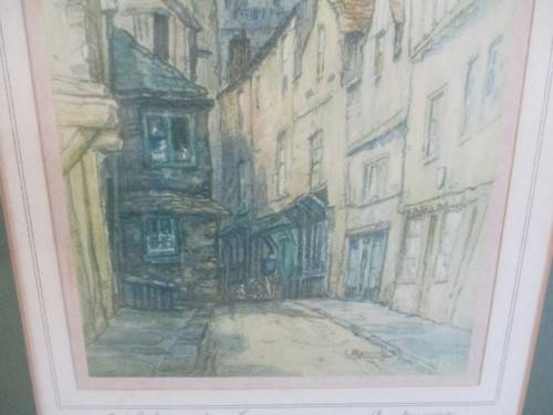 VINTAGE FRAMED CHAS MANNING LITHOGRAPH IN COLOUR - ORIGINAL ARTIST SIGNATURE(DISREGARD REFLECTIONS)