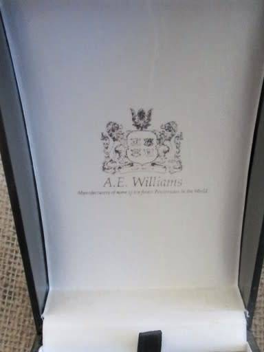 A.E.WILLIAMS FOB WATCH WITH T CHAIN IN ORIGINAL BOX - PERFECT WORKING ORDER - LEEDS CASTLE, KENT