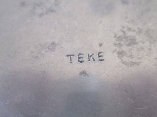 LOVELY TEKE FUNCTIONAL ART FOOTED PEWTER BOWL