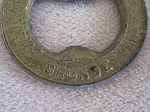 TWO VINTAGE BRONZE AND ENAMEL BOTTLE OPENERS - GERMAN MADE