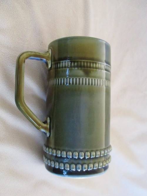 LOVELY LARGE IRISH PORCELAIN BEER MUG WITH FLYING DUCKS