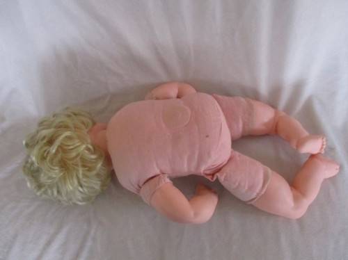 A LARGE 56CM TALL VINTAGE DARLING WITH PLUMP PINK CHEEKS