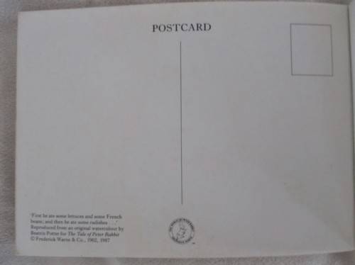 SO SPECIAL - A POSTCARD BOOKLET CONTAINING 26 VINTAGE 1987 BEATRIX POTTER POSTCARDS