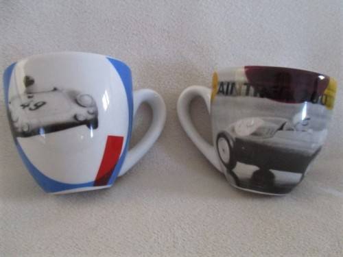 LIMITED EDITION - GERMANY - FOUR "PORSCHE" EXPRESSO CUPS AND SAUCERS