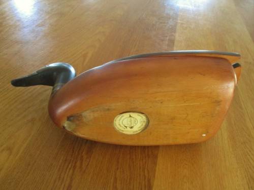 ULTRA RARE - EARLY FEATHERS OF KNYSNA LARGE DUCK KEEPSAKE BOX PAINTED BY FOUNDER, CATHY VAN NIEKERK