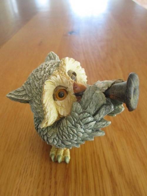 THE MOST ADORABLE HANDCRAFTED AND HAND PAINTED OWL ORCHESTRA BY COLLECTIBLE FEATURES