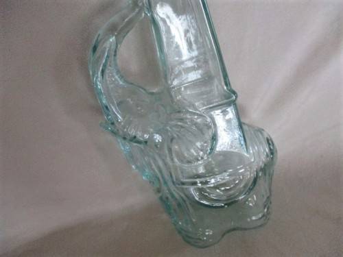 UNUSUAL VINTAGE ELEPHANT-SHAPED BOTTLE MADE IN ITALY (ELEPHANT`S TRUNK AS HANDLE)