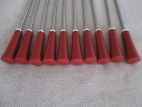A SET OF TEN HANDY PICKLE/OLIVE FORKS IN GREAT CONDITION