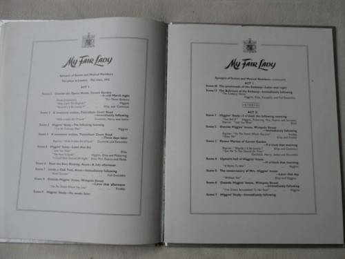 1958 SOUVENIR PROGRAMME BOOK - MY FAIR LADY AT THEATRE ROYAL WITH JULIE ANDREWS/REX HARRISON