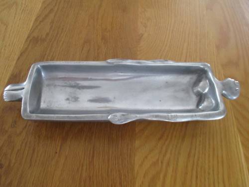 TWO VINTAGE CARROL BOYES PEWTER DISHES - ONE PRICE FOR BOTH