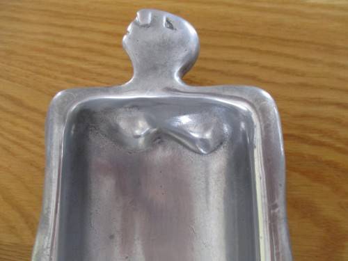 TWO VINTAGE CARROL BOYES PEWTER DISHES - ONE PRICE FOR BOTH