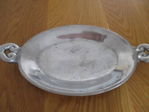 TWO VINTAGE CARROL BOYES PEWTER DISHES - ONE PRICE FOR BOTH