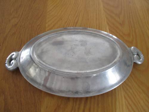 TWO VINTAGE CARROL BOYES PEWTER DISHES - ONE PRICE FOR BOTH