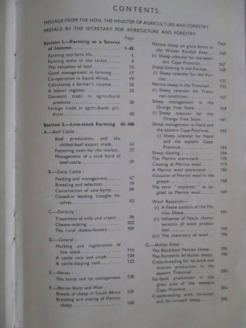 OLD UNION OF SOUTH AFRICA HANDBOOK FOR FARMERS IN SOUTH AFRICA (1937)