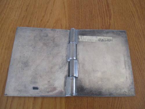 VINTAGE CARROL BOYES PEWTER NOTEBOOK HOLDER