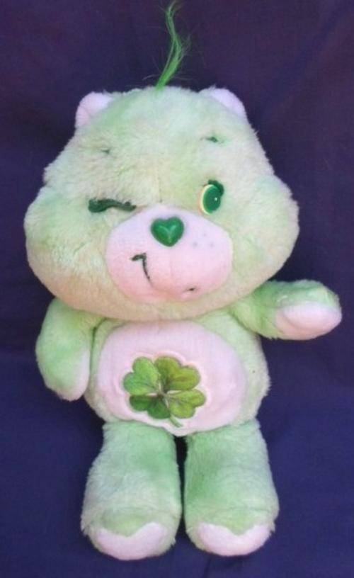 A WINKING IRISH CARE BEAR !!